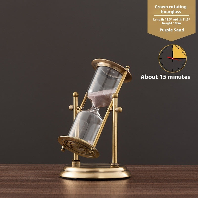 Metal Hourglass Timer Ornaments Study Soft Decorations