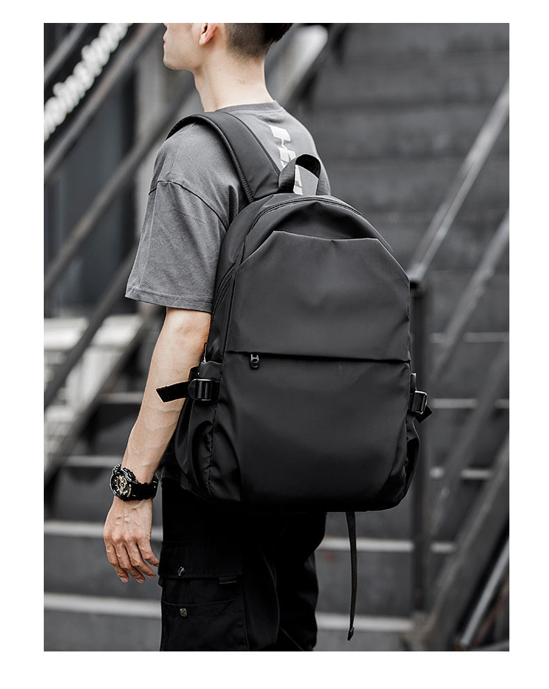 Black/Grey/Gray Backpack Casual Waterproof Travel Bag Computer Bag