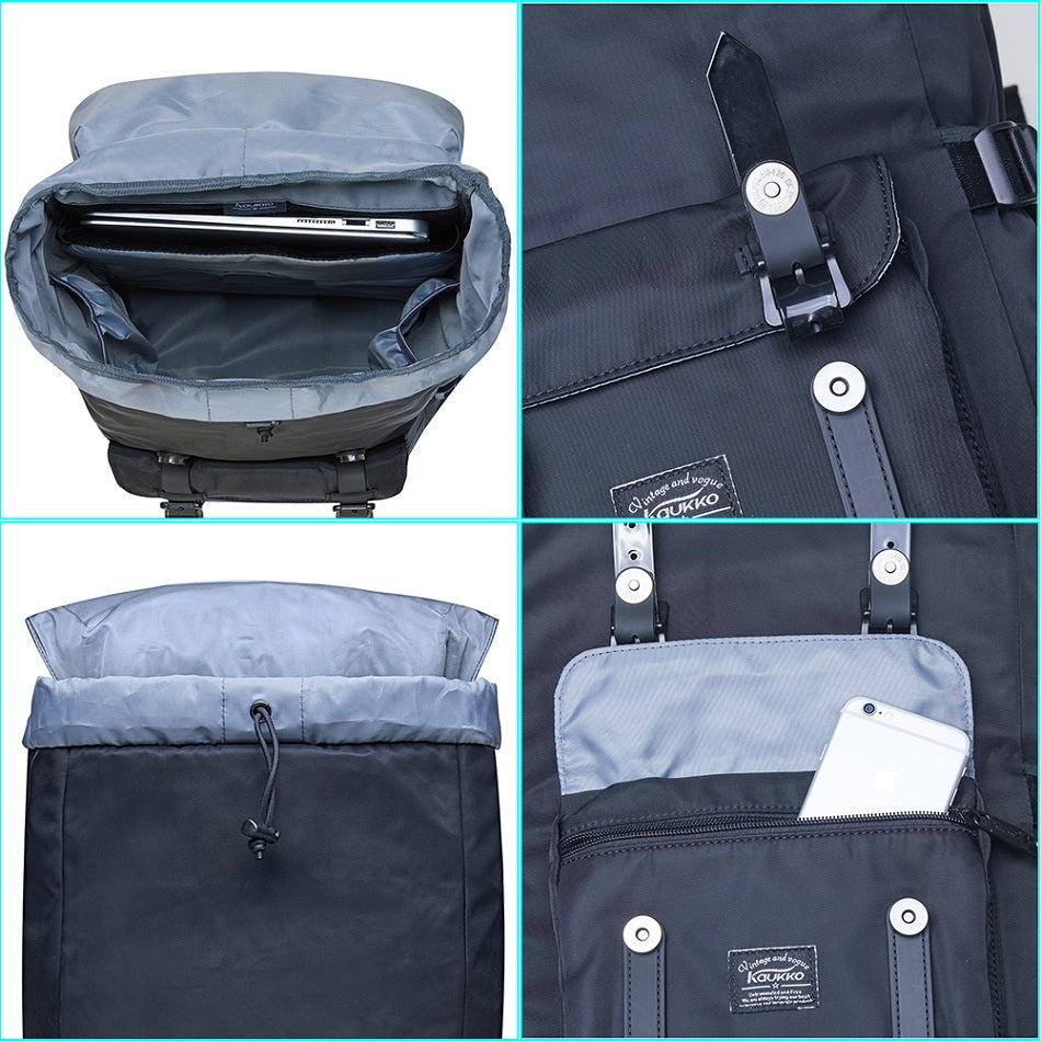 KAUKKO Large Capacity Backpack Laptop Backpack Schooldbag