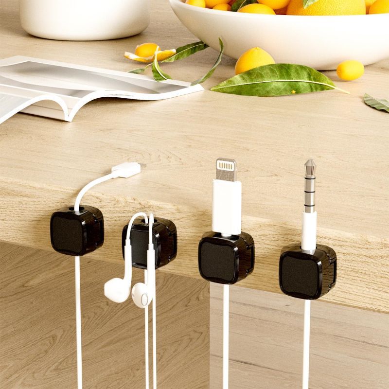 Magnetic Cable Clip Under Desk Cable Management and Wire Organiser