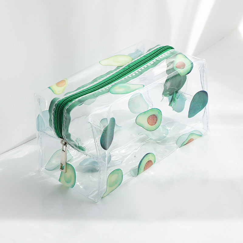 Fashionable Transparent Large-Capacity Portable Stationery Bag - 6 Designs
