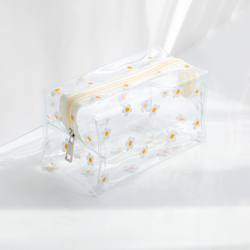 Fashionable Transparent Large-Capacity Portable Stationery Bag - 6 Designs