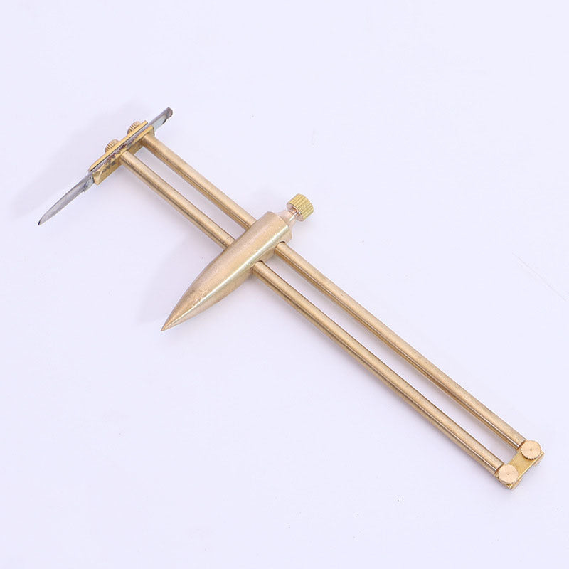 Mathematics Compass: Copper, Plastic, Wood Tool Drawing Circle
