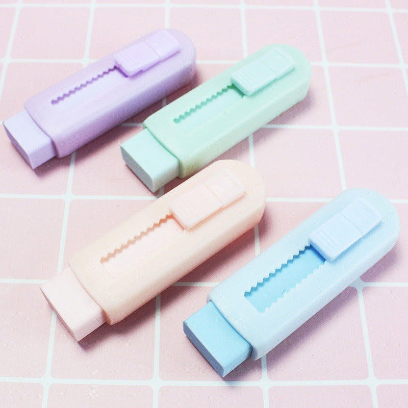 Multifunctional Eraser Macaron Color Pull-Out Rubber/Eraser