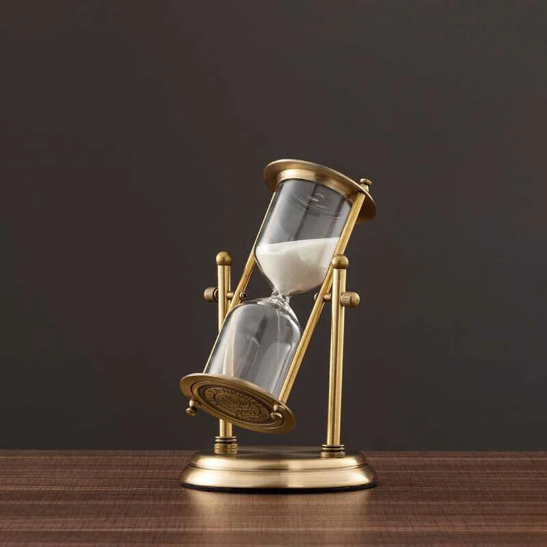 Metal Hourglass Timer Ornaments Study Soft Decorations