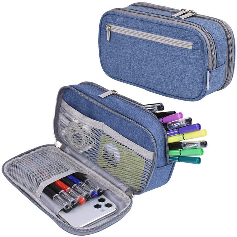 Large Capacity Multifunctional Three-layer Pencil Case Stationery