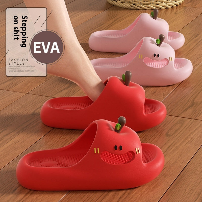Apple Non-Slip Women's Slipper