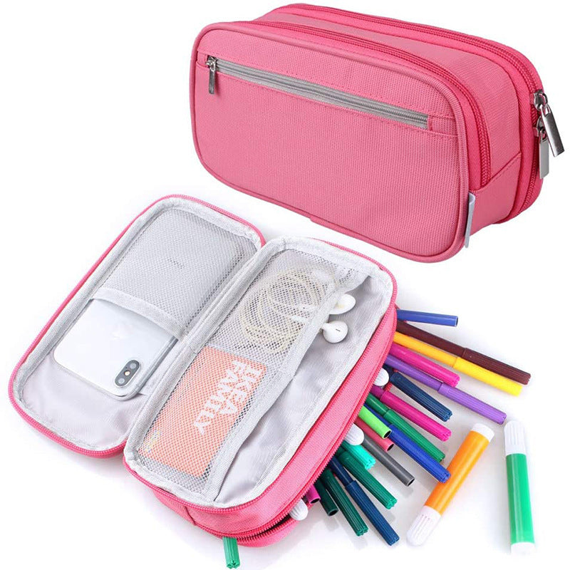 Large Capacity Multifunctional Three-layer Pencil Case Stationery