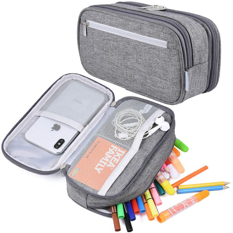 Large Capacity Multifunctional Three-layer Pencil Case Stationery