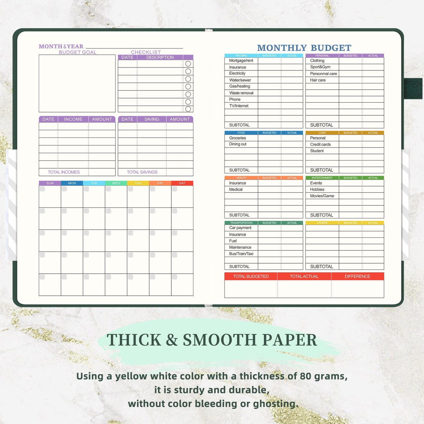 Amazon A May Plan Cash Budget Planner Week Plan English Foreign Trade Notebook