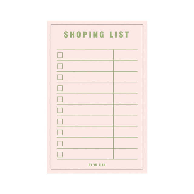 Daily Weekly Notepad Planner Tearable Message Memo Book