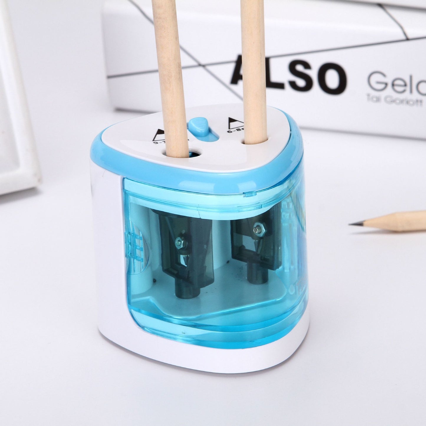 Electric Pencil Sharpener - Automatic Plastic Pencil Sharpener