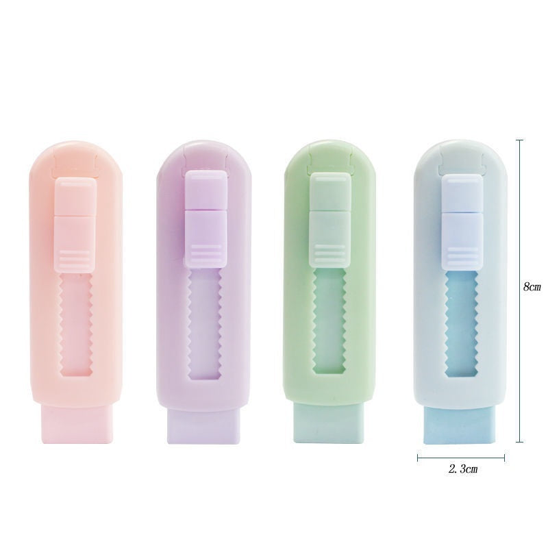Multifunctional Eraser Macaron Color Pull-Out Rubber/Eraser