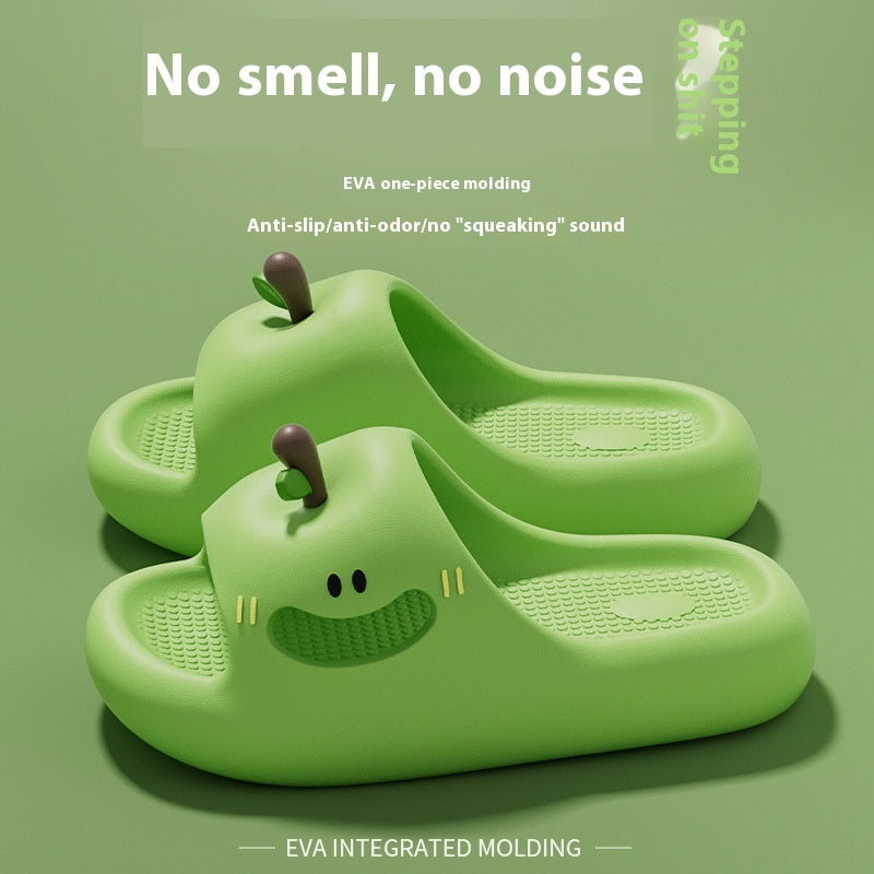 Apple Non-Slip Women's Slipper