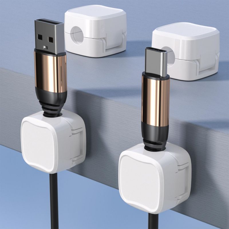 Magnetic Cable Clip Under Desk Cable Management and Wire Organiser
