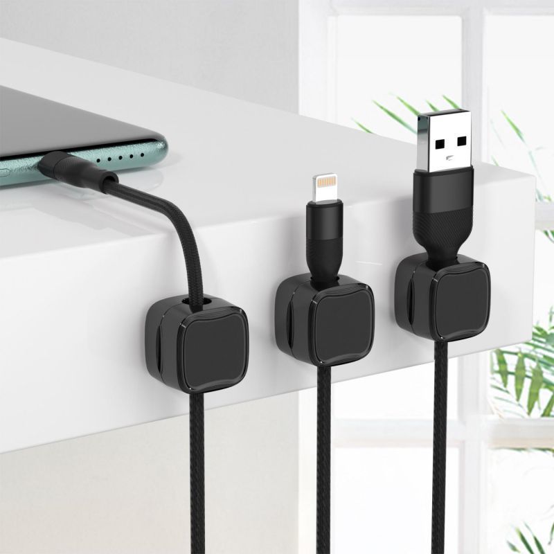 Magnetic Cable Clip Under Desk Cable Management and Wire Organiser