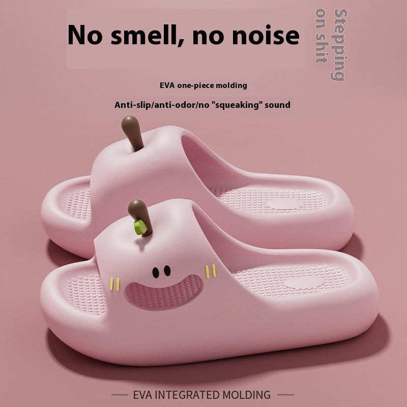 Apple Non-Slip Women's Slipper