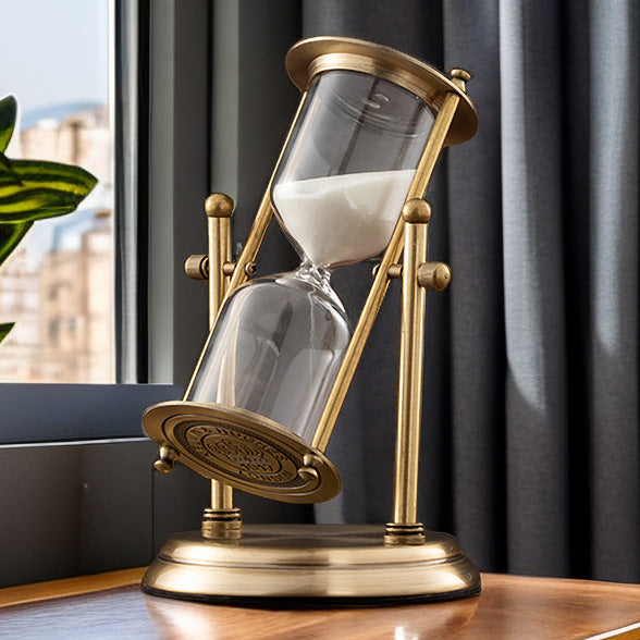 Metal Hourglass Timer Ornaments Study Soft Decorations