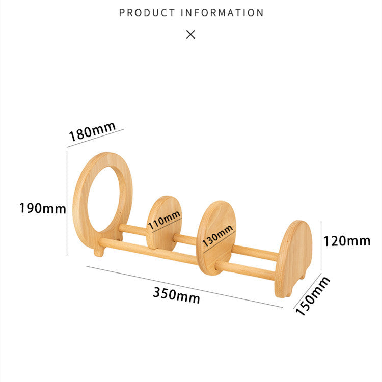 Wooden Desktop Bookshelf Adjustable