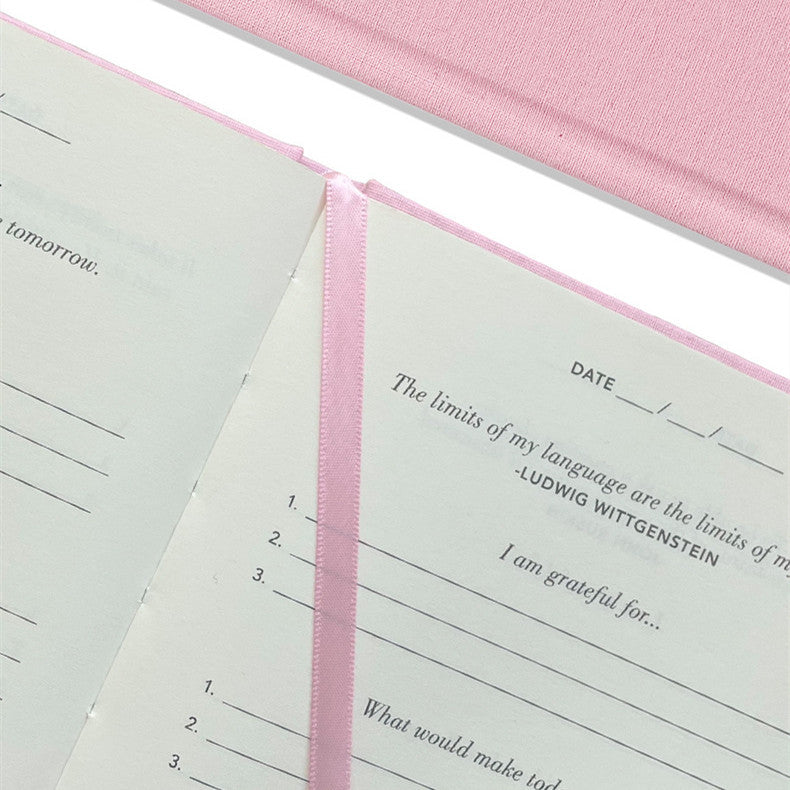 Gratitude Journal Think Notebook - Planner Agenda - Customisable Colour