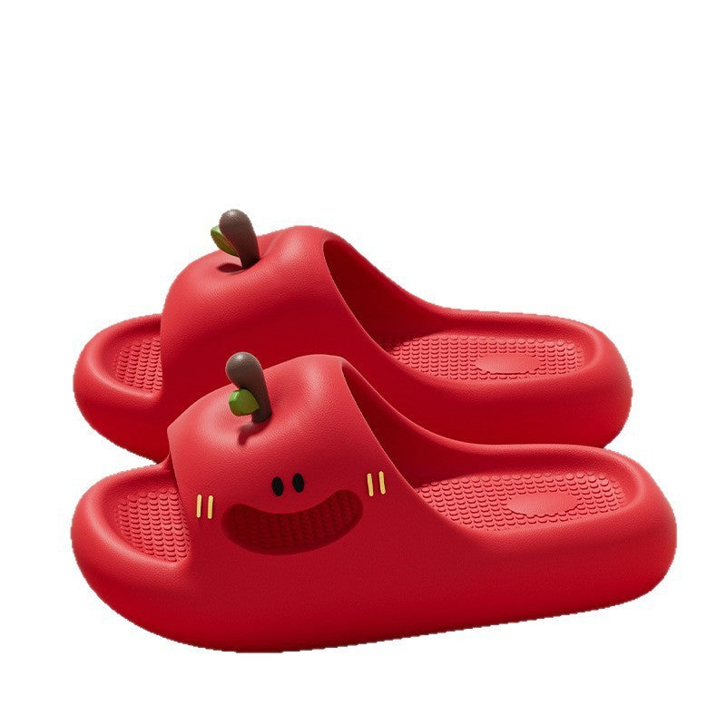 Apple Non-Slip Women's Slipper