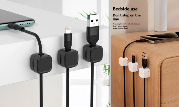 Magnetic Cable Clip Under Desk Cable Management and Wire Organiser