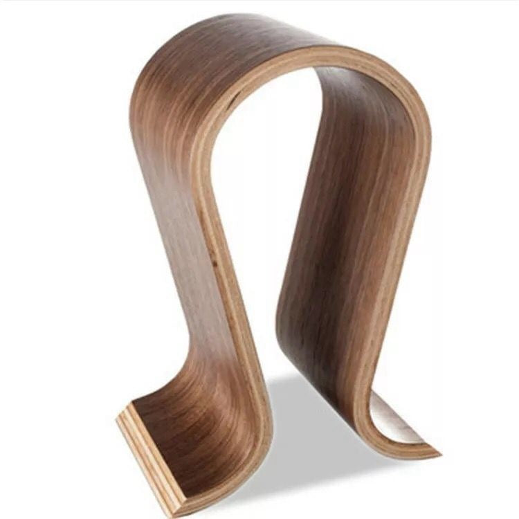 Headphone Stand Solid Wood for Computer