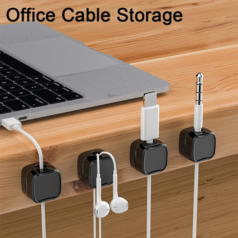 Magnetic Cable Clip Under Desk Cable Management and Wire Organiser