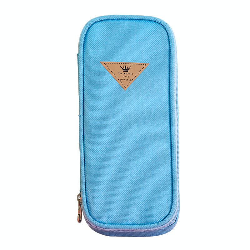 Large Capacity Cloth Stationery Box Simple and Portable Student Solid Color