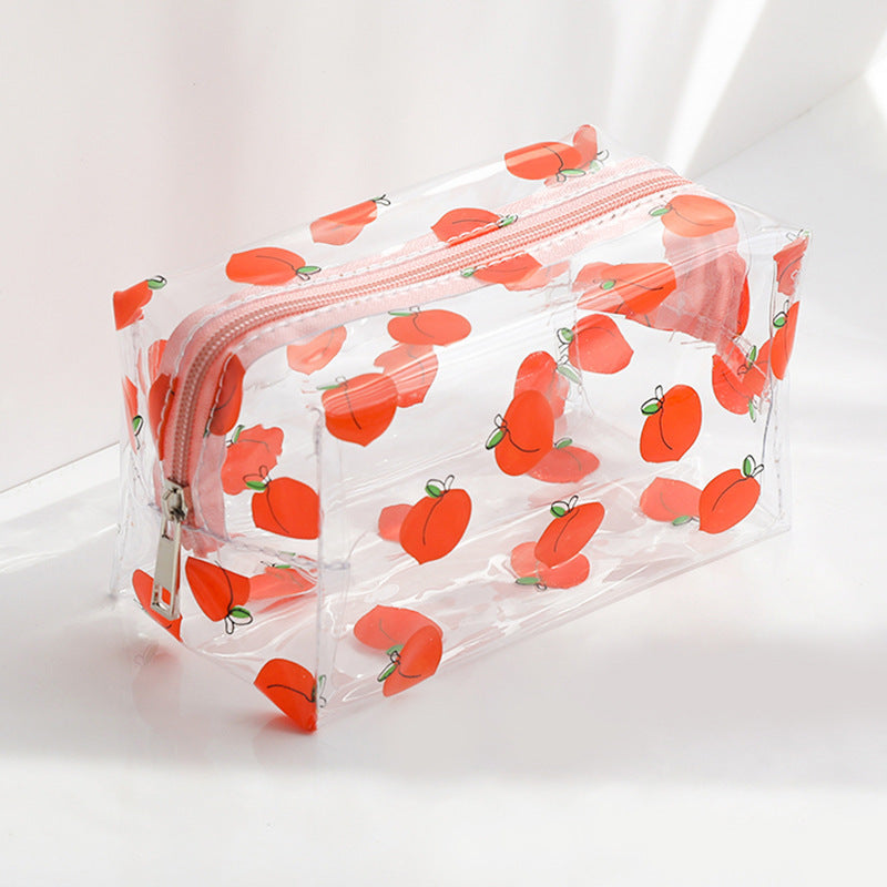 Fashionable Transparent Large-Capacity Portable Stationery Bag - 6 Designs