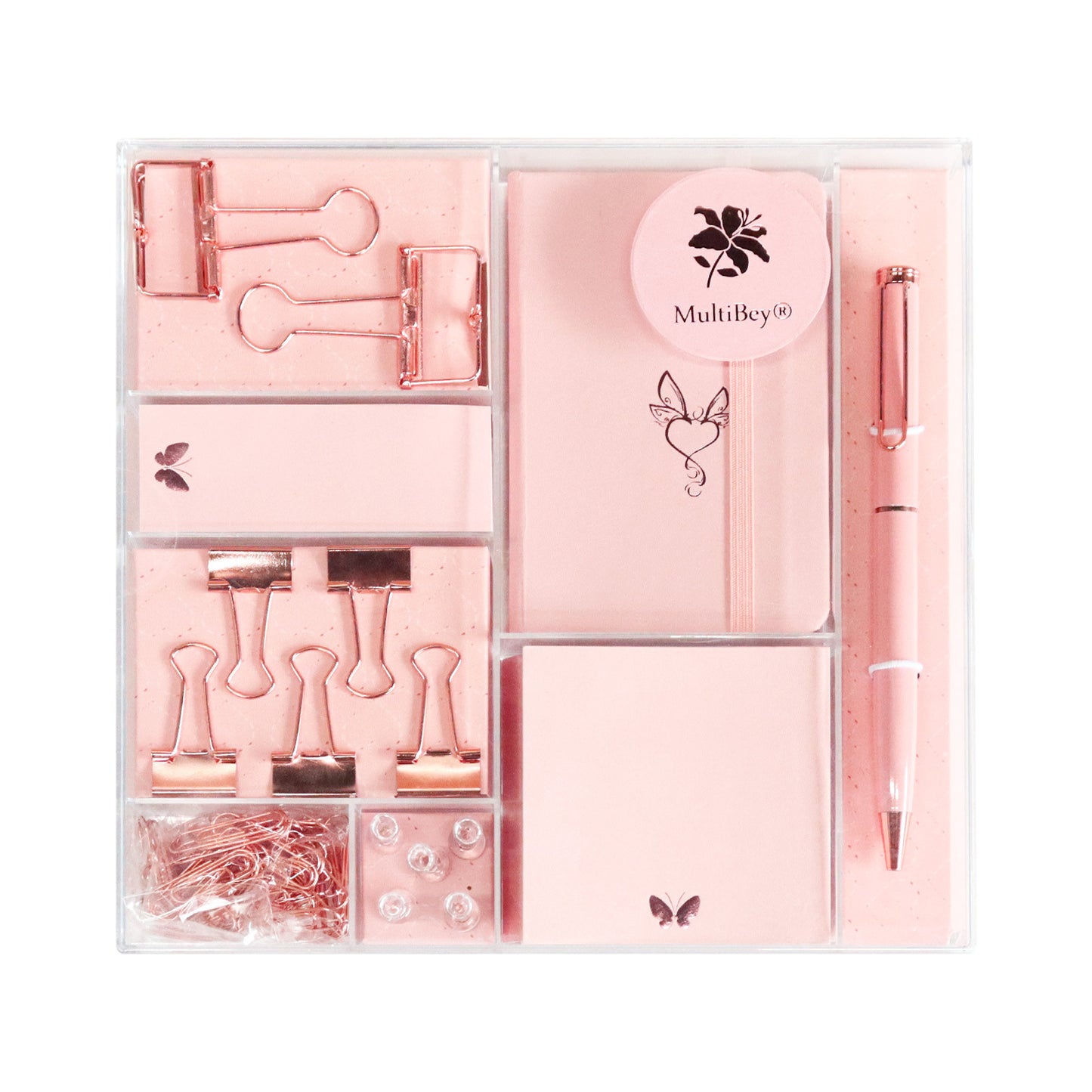 Rose Gold Stationery Set Gift Box Student Stationery