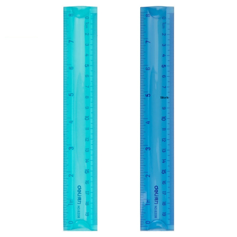 Transparent Ruler Wave Line Ruler Multifunctional Stationery