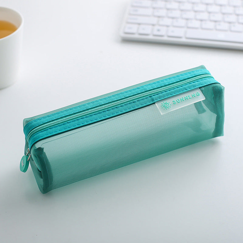 Transparent Mesh Pencil Case