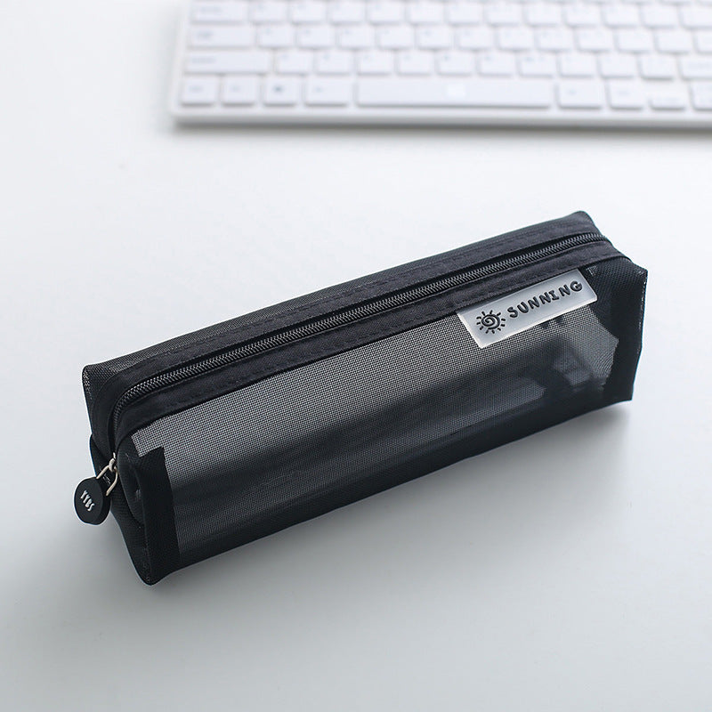 Transparent Mesh Pencil Case