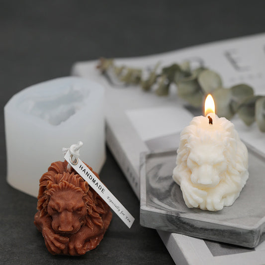 Lion Candle Mold Handmade Candle Scented