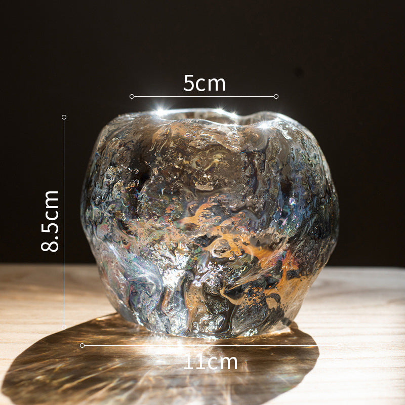 Decorative Tabletop Ornaments Glass Romantic Candle Light Holder
