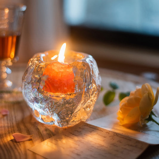 Decorative Tabletop Ornaments Glass Romantic Candle Light Holder