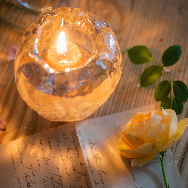 Decorative Tabletop Ornaments Glass Romantic Candle Light Holder