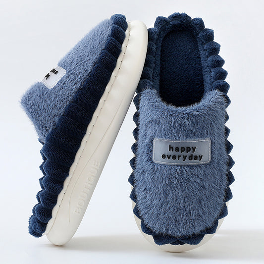 House Shoes Indoor Warm Slip On Floor Bedroom Slipper