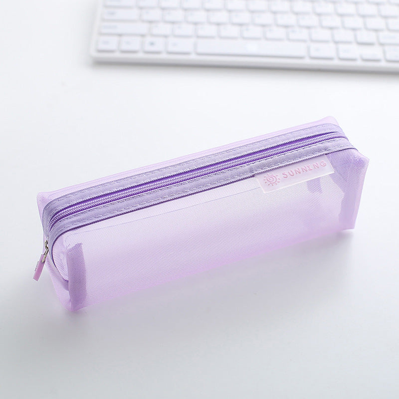 Transparent Mesh Pencil Case