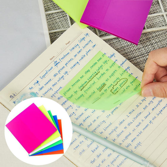 Transparent Post-it Notes Student Sticky Notes - Detachable Sticky Notes