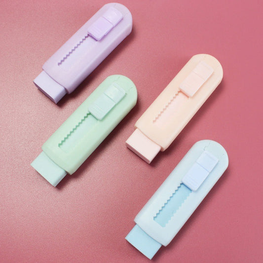 Multifunctional Eraser Macaron Color Pull-Out Rubber/Eraser