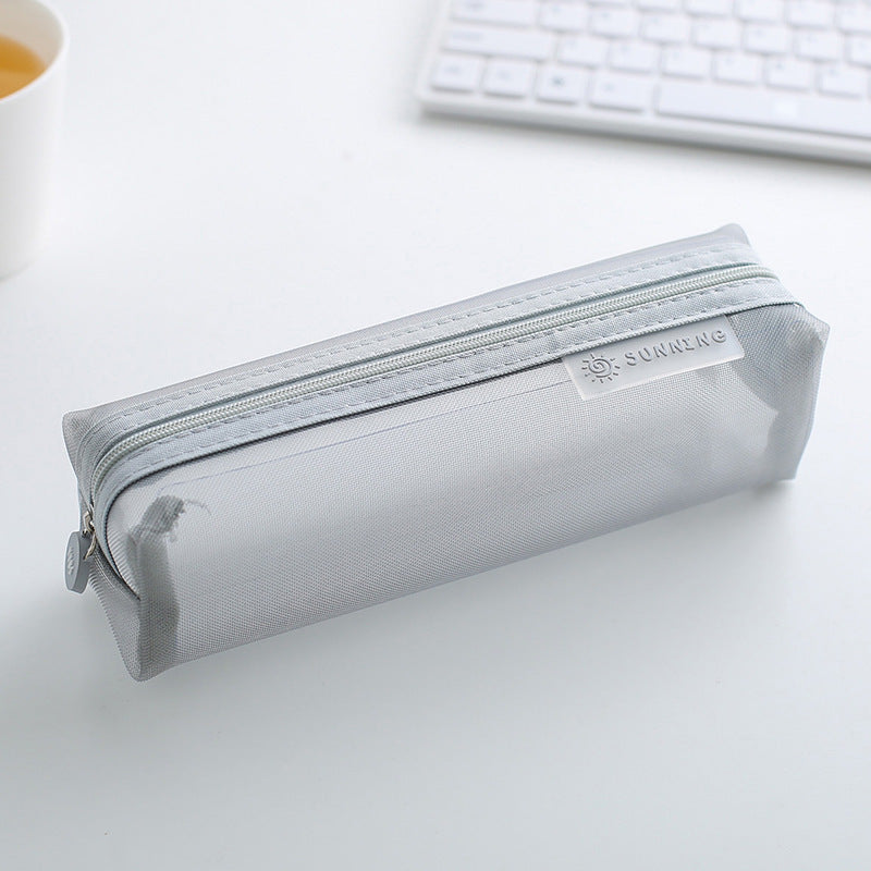 Transparent Mesh Pencil Case