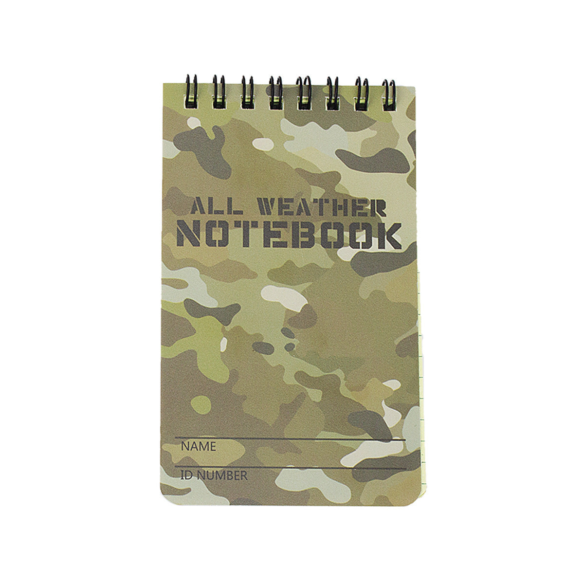 Outdoor Waterproof Notepad Camouflage PVC Notepad