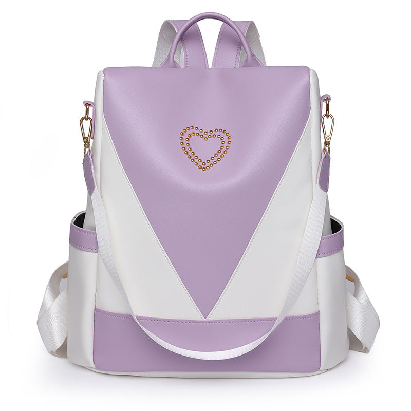 Simple Travel Backpack PU Backpack