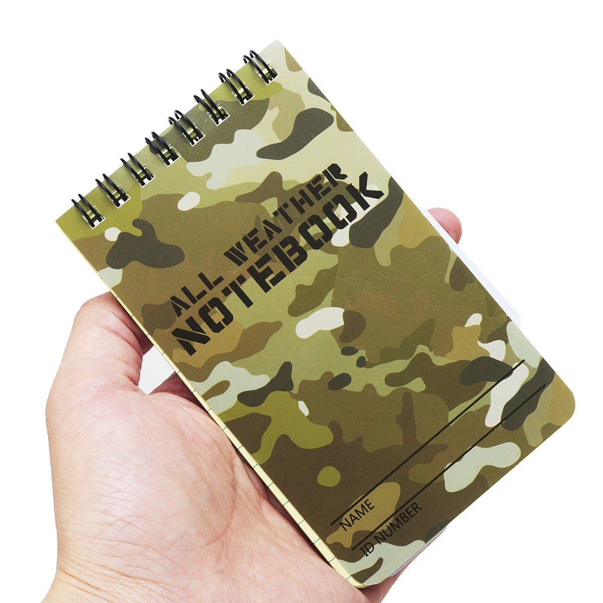 Outdoor Waterproof Notepad Camouflage PVC Notepad