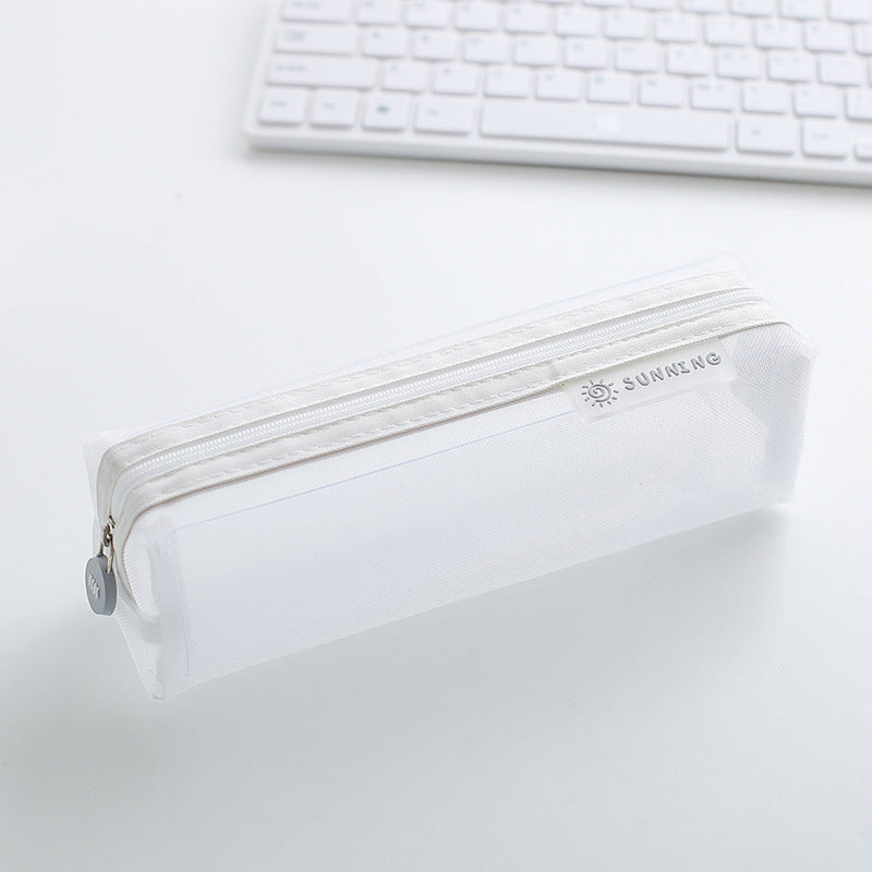 Transparent Mesh Pencil Case