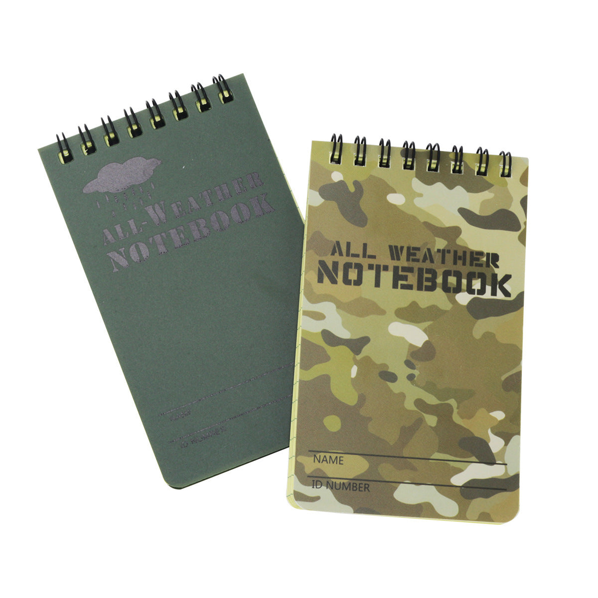 Outdoor Waterproof Notepad Camouflage PVC Notepad