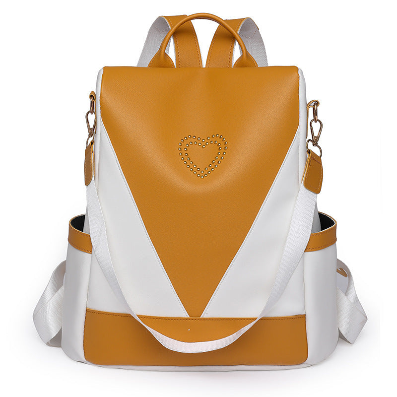 Simple Travel Backpack PU Backpack